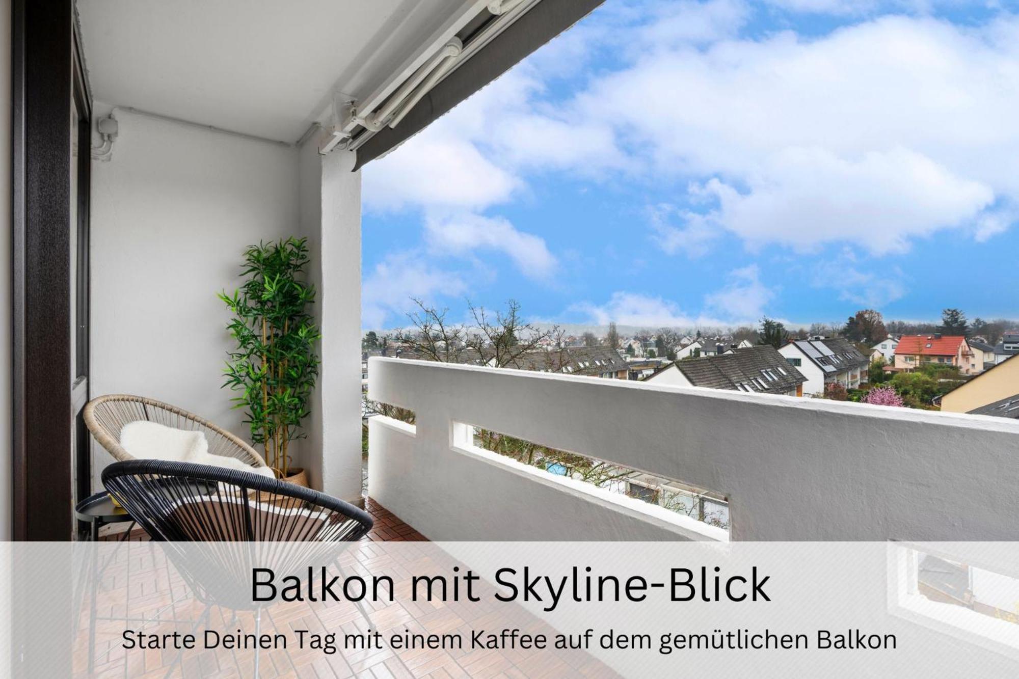 Urban Jungle Industrial Parkplatz Balkon Business Appartement Dreieich Buitenkant foto