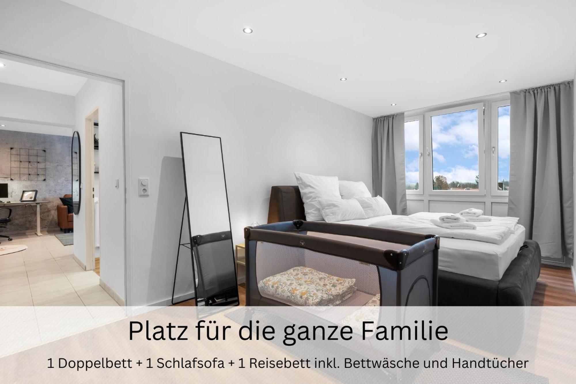 Urban Jungle Industrial Parkplatz Balkon Business Appartement Dreieich Buitenkant foto